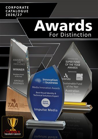 Trophies for Distinction corporate awards catalogue cover